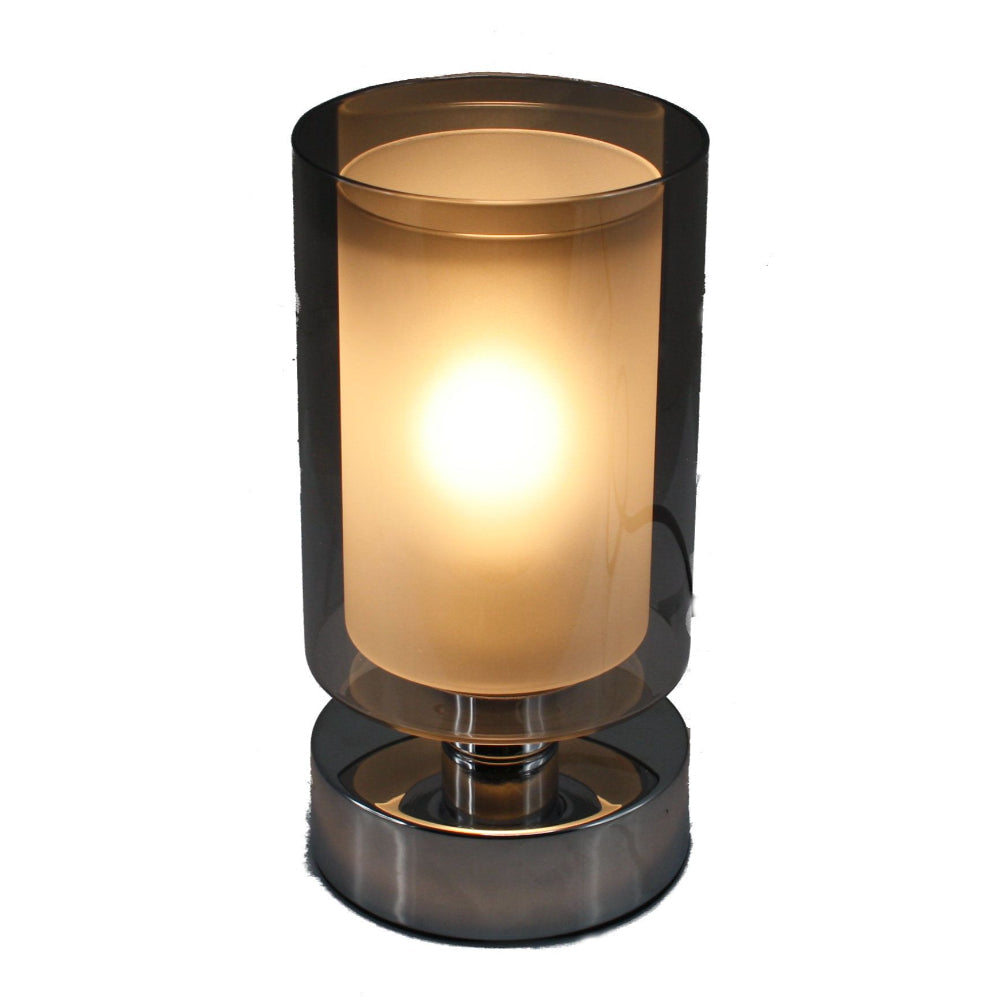 Smokey Glass 3 Stage Touch Lamp